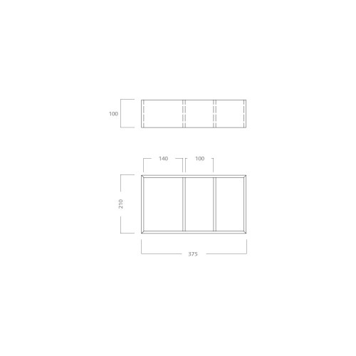 Immagine di Pozzi Ginori Tower divisore portaoggetti 210 per cassettoni inferiori, finitura rovere grigio texturizzato 84817098
