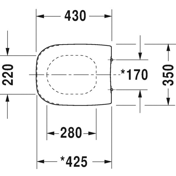 Immagine di Duravit D-CODE sedile con coperchio, senza chiusura rallentata, cerniere in acciaio inox, colore bianco 0067310000