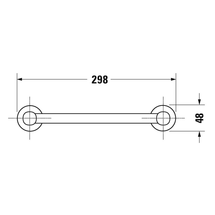 Immagine di Duravit D-CODE maniglione, finitura cromo 0099141000