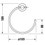 Immagine di Duravit D-CODE anello portasciugamani, finitura cromo 0099211000