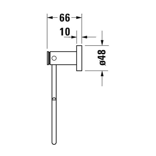 Immagine di Duravit D-CODE anello portasciugamani, finitura cromo 0099211000