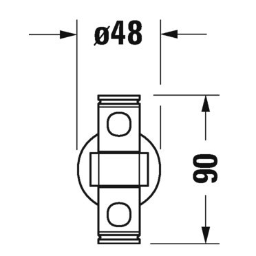 Immagine di Duravit D-CODE portasciugamani a due bracci mobili, finitura cromo 0099221000