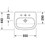 Immagine di Duravit D-CODE lavabo semincasso 55 cm monoforo, con troppopieno e bordo per rubinetteria, colore bianco 0339550000