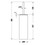 Immagine di Duravit D-CODE portascopino, finitura cromo 0099281000