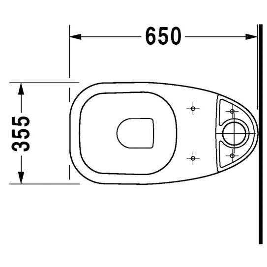 Immagine di Duravit D-CODE vaso monoblocco a pavimento, a cacciata, senza cassetta, senza sedile, con brida di risciacquo, scarico orizzontale, UWL classe 2, colore bianco 2111090000