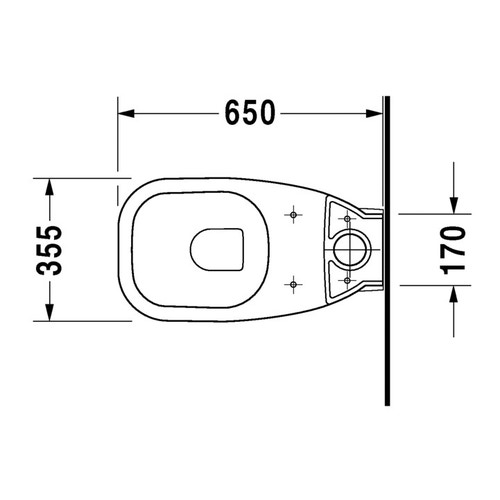 Immagine di Duravit D-CODE vaso monoblocco a pavimento a cacciata, con brida di risciacquo, cassetta non inclusa, per set di allacciamento Vario o per curva di scarico verticale per allacciamento Vario, UWL classe 2, colore bianco 2118090000