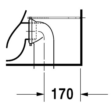 Duravit D Code Vaso Monoblocco A Pavimento A Cacciata Con Brida Di Risciacquo