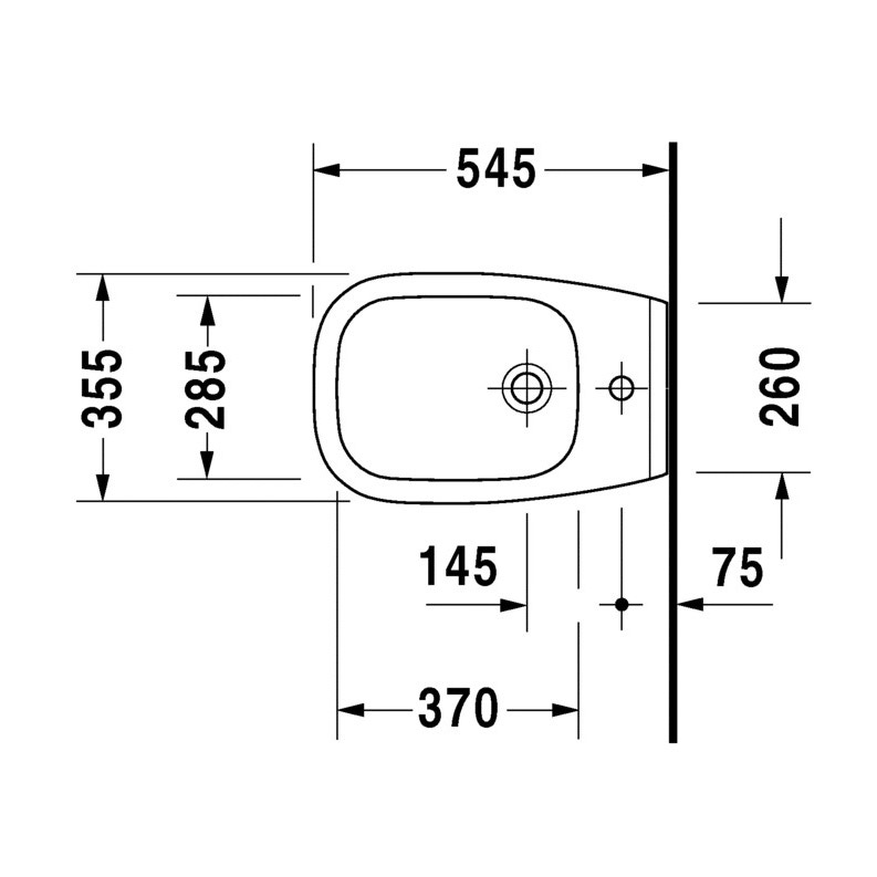Immagine di Duravit D-CODE set sanitari sospesi, vaso a cacciata, sedile con chiusura rallentata, bidet monoforo con troppopieno, colore bianco 2257150000+2535090099+0067390000