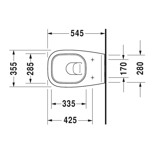 Immagine di Duravit D-CODE set vaso sospeso a cacciata UWL classe 1 e sedile con coperchio con cerniere in acciaio inox senza chiusura rallentata, colore bianco 45351900A1