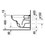 Immagine di Duravit D-CODE set vaso sospeso a cacciata UWL classe 1 e sedile con coperchio con cerniere in acciaio inox senza chiusura rallentata, colore bianco 45351900A1