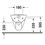 Immagine di Duravit D-CODE set vaso sospeso a cacciata UWL classe 1 e sedile con coperchio con cerniere in acciaio inox senza chiusura rallentata, colore bianco 45351900A1