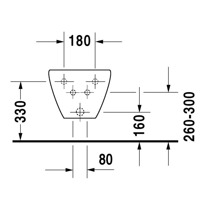 Immagine di Duravit DURAPLUS set sanitari sospesi, vaso a cacciata, sedile con coperchio a chiusura rallentata, bidet sospeso monoforo, con troppopieno, colore bianco 2547090000+2532100000+0064290000