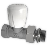 Immagine di Watts 389TRV Valvola termostatizzabile nichelata con preregolazione. Corpo dritto. Attacco per tubo ferro. DN 1/2" 389TRV12