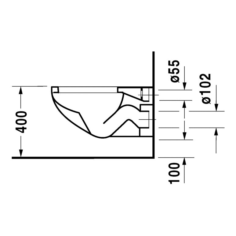 Immagine di Duravit DURAPLUS set sanitari sospesi, vaso a cacciata, sedile con coperchio a chiusura rallentata, bidet sospeso monoforo, con troppopieno, colore bianco 2547090000+2532100000+0064290000