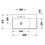 Immagine di Duravit DURASQUARE lavabo consolle asimmetrico 80 cm senza foro per rubinetteria, senza troppopieno, con bordo per rubinetteria, bacino a sinistra, lato inferiore smaltato, colore bianco 2348800070
