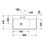 Immagine di Duravit DURASQUARE lavabo consolle asimmetrico rettificato 80 cm con 2 fori per rubinetteria, senza troppopieno, con bordo per rubinetteria, bacino a sinistra, colore bianco 2348800014