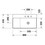 Immagine di Duravit DURASQUARE lavabo consolle asimmetrico 80 cm, monoforo, senza troppopieno, con bordo per rubinetteria, bacino a destra, colore bianco 2349800041