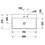 Immagine di Duravit DURASQUARE lavabo consolle 80 cm con 2 fori per rubinetteria, senza troppopieno, con bordo per rubinetteria, lato inferiore smaltato, colore bianco 2353800040