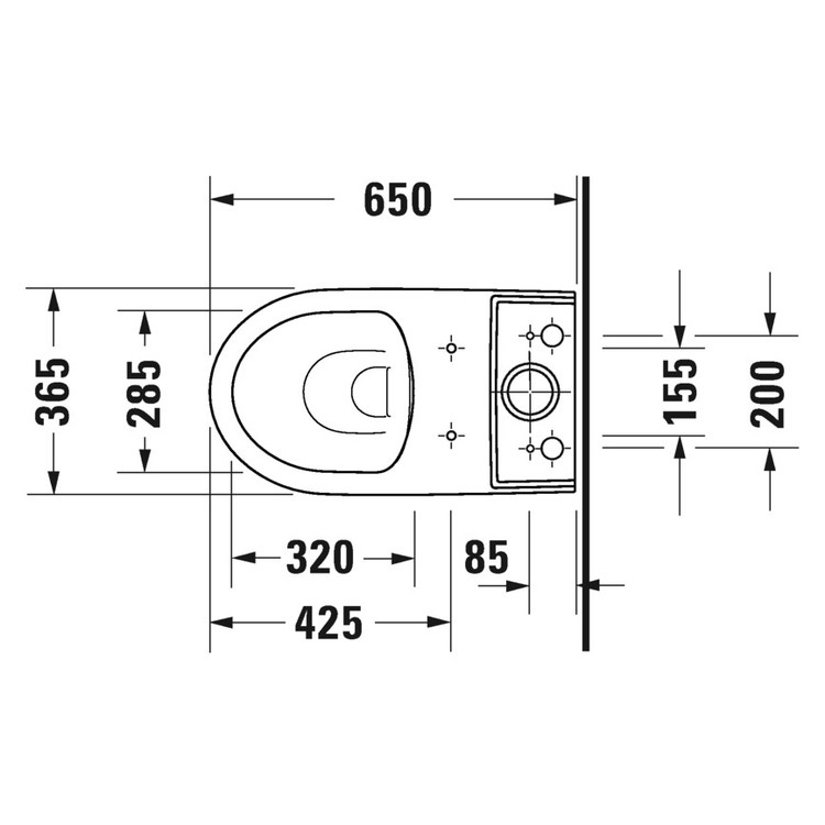 Duravit 2512092000 No.1 vaso sospeso monoblocco a cacciata, Rimless, per  cassetta appoggiata, HygieneGlaze, colore bianco