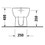 Immagine di Duravit DURASTYLE BASIC vaso a pavimento Rimless® a cacciata, senza brida e senza sedile, per cassetta a incasso o esterna non inclusa, con scarico verticale, fabbisogno di acqua di risciacquo 4,5 l, UWL classe 1, WonderGliss, colore bianco 21840100001