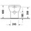 Immagine di Duravit No.1 vaso a pavimento Rimless® a cacciata, senza brida e senza sedile, per cassetta a incasso o esterna non inclusa, con scarico orizzontale, fabbisogno di acqua di risciacquo 4,5 l, UWL classe 1, HygieneGlaze, colore bianco 2184092000