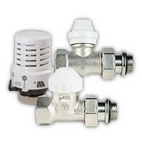 Immagine di Watts KR-SF Kit di valvole ed attuatori termostatici per 10 radiatori,valvole dritte per tubo ferro DN 3/8" KR38VAD-DF