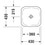 Immagine di Duravit DURASTYLE lavabo da incasso 43 cm senza foro per rubinetteria, per incasso soprapiano, senza troppopieno, senza bordo per rubinetteria, colore bianco 0372430000