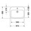 Immagine di Duravit DURASTYLE lavabo da incasso 61.5 cm monoforo, per incasso soprapiano, con troppopieno, con bordo per rubinetteria, colore bianco 0374620000