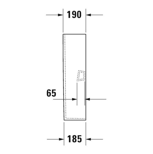 Immagine di Duravit DURASTYLE colonna per lavabo, colore bianco 0858290000