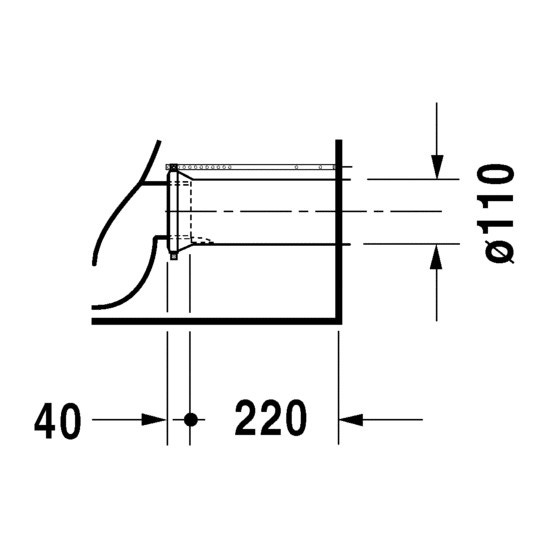 Immagine di Duravit DURASTYLE vaso monoblocco a pavimento a cacciata, per cassetta appoggiata non inclusa, senza sedile, fabbisogno di acqua di risciacquo 4,5 l, UWL classe 1, colore bianco 2156090000