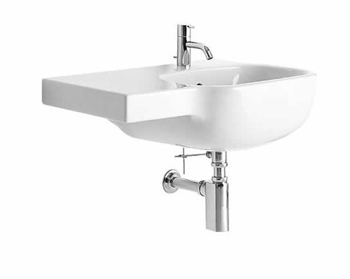 Pozzi Ginori 41021000 500 lavabo asimmetrico 70 sinistro, bianco