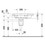 Immagine di Duravit DURASTYLE lavabo consolle asimmetrico 80 cm monoforo, con bacino a sinistra, con troppopieno e bordo per rubinetteria, WonderGliss, lato inferiore smaltato, colore bianco 23258000001