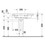 Immagine di Duravit DURASTYLE lavabo consolle asimmetrico 80 cm senza foro per rubinetteria, con bacino a sinistra, con troppopieno e bordo per rubinetteria, WonderGliss, lato inferiore smaltato, colore bianco 23258000601