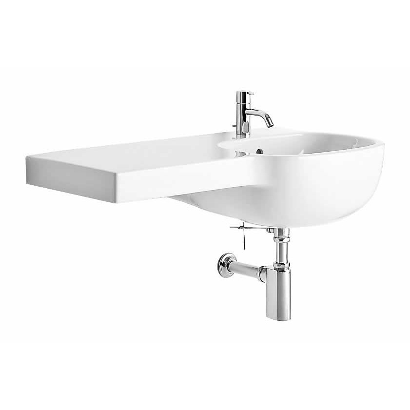 Immagine di Pozzi Ginori 500 lavabo asimmetrico 90 sinistro, bianco 41011000