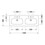 Immagine di Duravit DURASTYLE lavabo consolle doppio 130 cm monoforo, con troppopieno e con bordo per rubinetteria, lato inferiore smaltato, colore bianco 2338130000