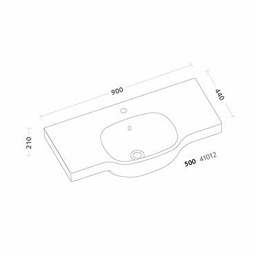 Immagine di Pozzi Ginori 500 lavabo simmetrico 90, bianco 41012000