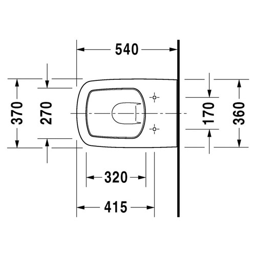 Immagine di Duravit DURASTYLE set vaso sospeso a cacciata e sedile con coperchio con chiusura rallentata, colore bianco 45520900A1