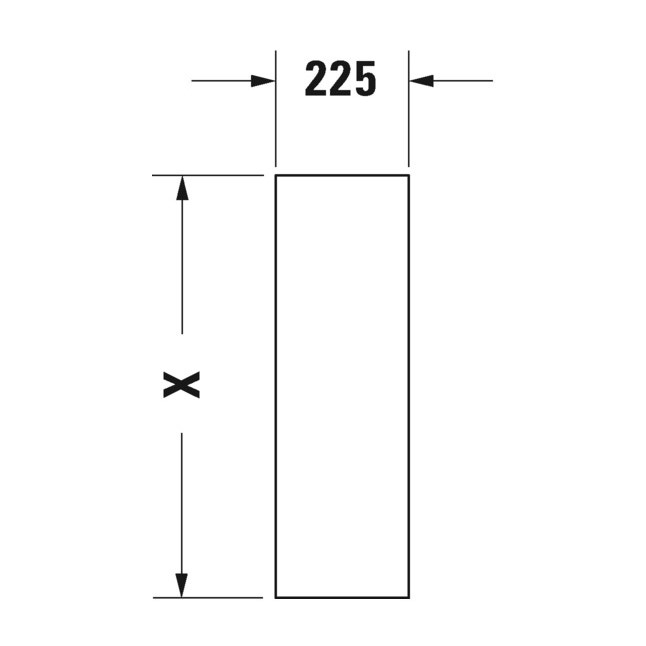 Immagine di Duravit HAPPY D.2 colonna per lavabo, colore bianco 0858270000