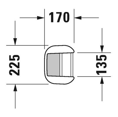 Immagine di Duravit HAPPY D.2 colonna per lavabo, colore bianco 0858270000