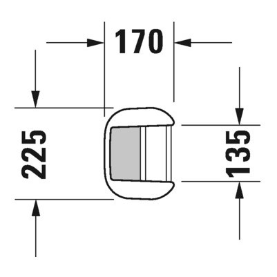 Immagine di Duravit HAPPY D.2 colonna per lavabo, colore bianco 0858270000