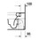Immagine di Duravit HAPPY D.2 vaso a pavimento a cacciata, a filo parete, per cassetta a incasso o esterna non inclusa, senza sedile, con scarico orizzontale, fabbisogno di acqua di risciacquo 4,5 l, UWL classe 1, WonderGliss, colore bianco 21590900001