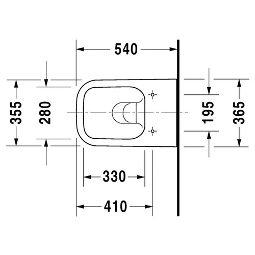 Immagine di Duravit HAPPY D.2 vaso sospeso Rimless®, a cacciata, senza brida e senza sedile, fabbisogno di acqua di risciacquo 4,5 l, UWL classe 1, HygieneGlaze, colore bianco 2222092000