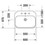 Immagine di Duravit HAPPY D.2 lavabo 60 cm senza foro, con troppopieno, colore bianco 2316600060