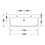 Immagine di Duravit HAPPY D.2 lavabo consolle 120 cm, doppio foro per doppia rubinetteria, con troppopieno, colore bianco 2318120024