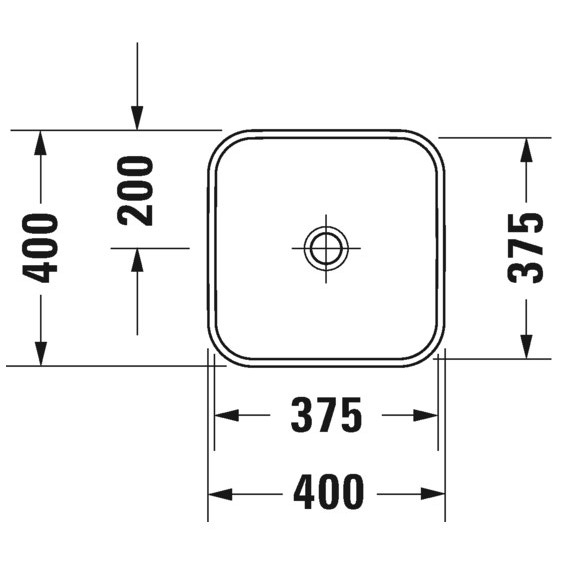 Immagine di Duravit HAPPY D.2 PLUS bacinella da appoggio soprapiano 40 cm con rettifica, senza foro e senza troppopieno, interno colore bianco finitura lucido, esterno colore antracite finitura opaco 2359406100