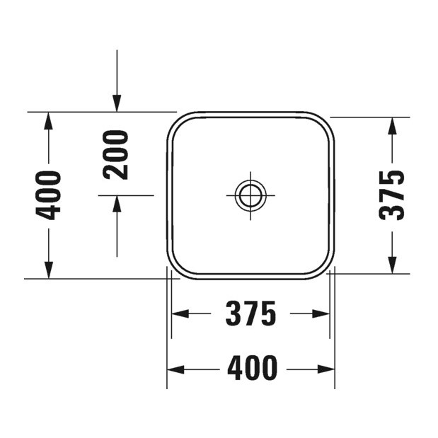 Immagine di Duravit HAPPY D.2 PLUS bacinella da appoggio soprapiano 40 cm con rettifica, senza foro e senza troppopieno, interno colore bianco finitura lucido, WonderGliss, esterno colore antracite finitura opaco 23594061001