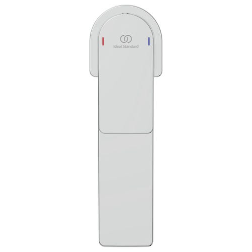 Immagine di Ideal Standard EDGE set rubinetteria con miscelatore lavabo senza scarico, miscelatore bidet con scarico, miscelatore monocomando ad incasso doccia e corpo incasso, finitura cromo SETED004