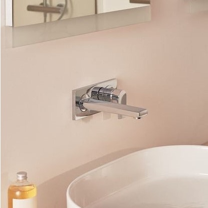 Immagine di Ideal Standard EDGE miscelatore monocomando lavabo per installazione a parete, finitura cromo A7116AA
