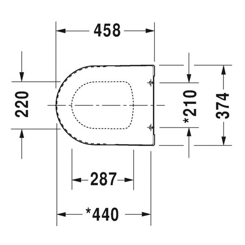 Immagine di Duravit ME BY STARCK set sanitari sospesi, vaso a cacciata Rimless e WonderGliss, sedile con coperchio senza chiusura rallentata, bidet monoforo con troppopieno, colore bianco 25290900001+2288150000+0020010000