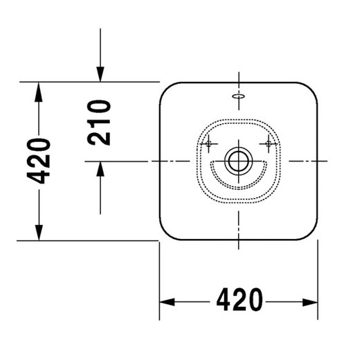 Immagine di Duravit ME BY STARCK bacinella da appoggio soprapiano 42 cm senza foro per rubinetteria, con troppopieno, senza bordo per rubinetteria, WonderGliss, colore bianco 03334200001